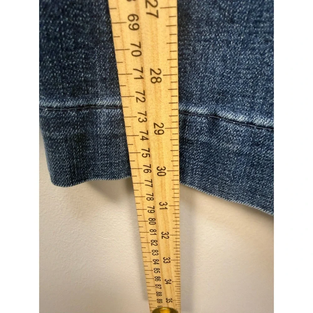 Talbots Flawless High Waist Flare Jeans Size 6 Blue Medium Wash Denim Retro